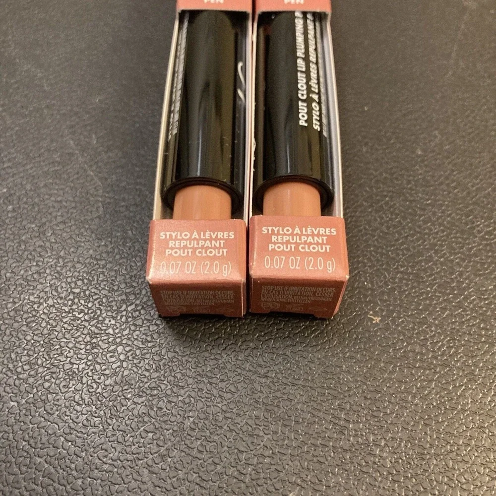 2x e.l.f. Pout Clout Lip Plumping Pen, Just‎ Peachy, 0.07oz